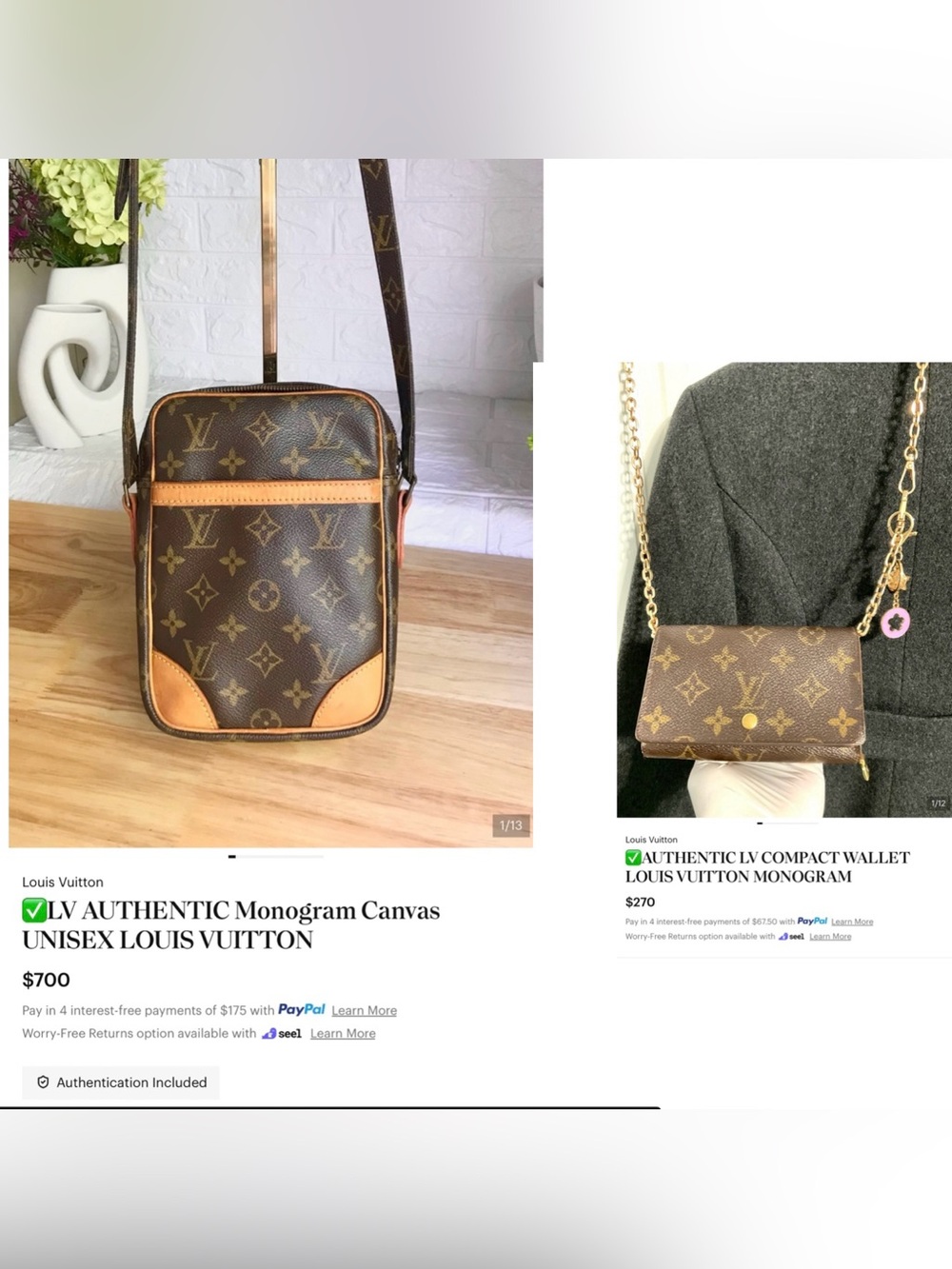 AUTHENTIC LV ✅ BUNDLE LOUIS VUITTON MONOGRAM
BAG+WALLET